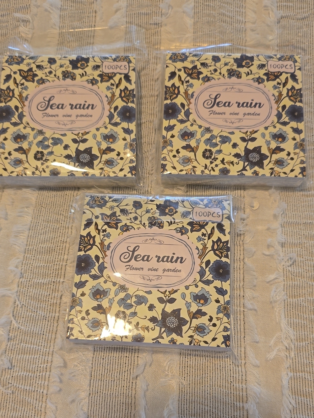 Sea Rain Floral Note Pads